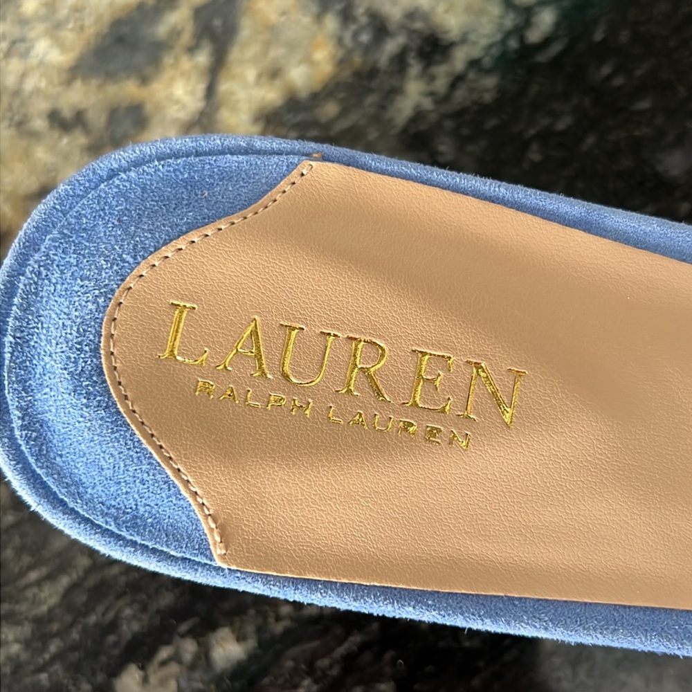 NWOT Ralph Lauren Roxanne Embellished Platform Sandals - Picture 13 of 16
